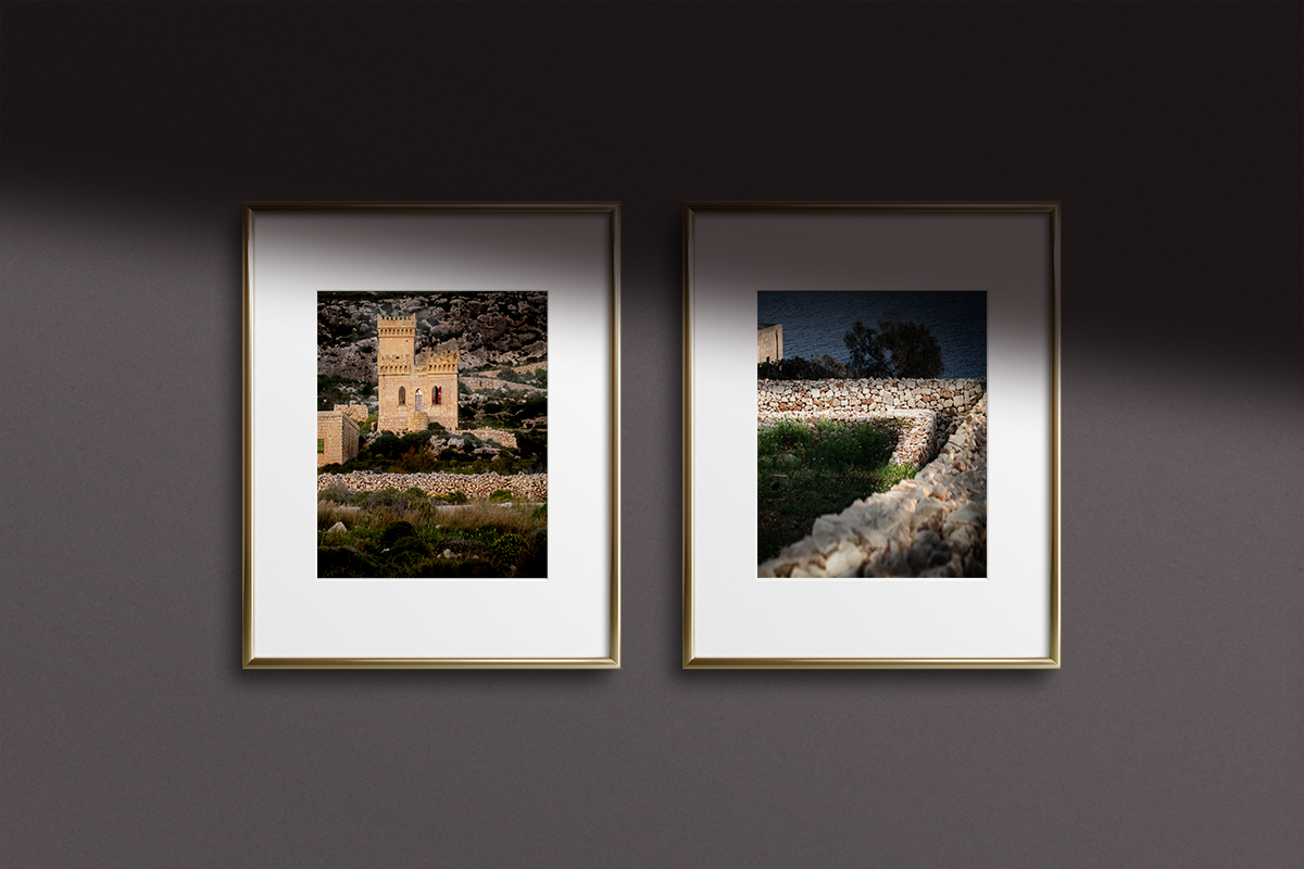 2 Malta Frames with Gold and Silver